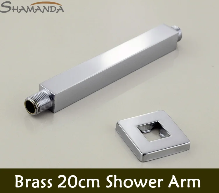 Бесплатная Доставка Латунь В Стену Кран Для Ванны и Душа Chrome 8 &quotКвадрат Осадков