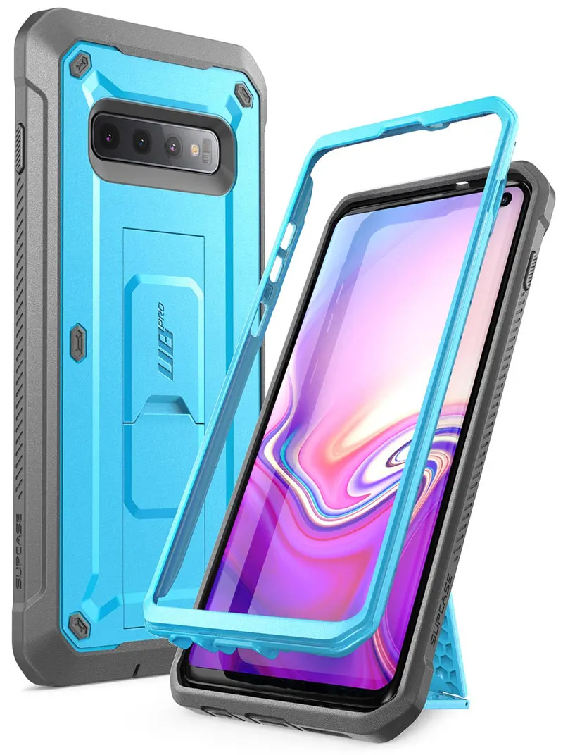 Blue SUP чехол UB Pro для samsung Galaxy S10 чехол 6,1 дюймов полный корпус прочная подставка чехол Чехол без встроенной защиты экрана - Цвет: Blue