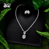 be 8 newly jewelry sets luxury sparkling cubic zircon wedding earrings necklace jewelry sets bijoux femme ensemble s089