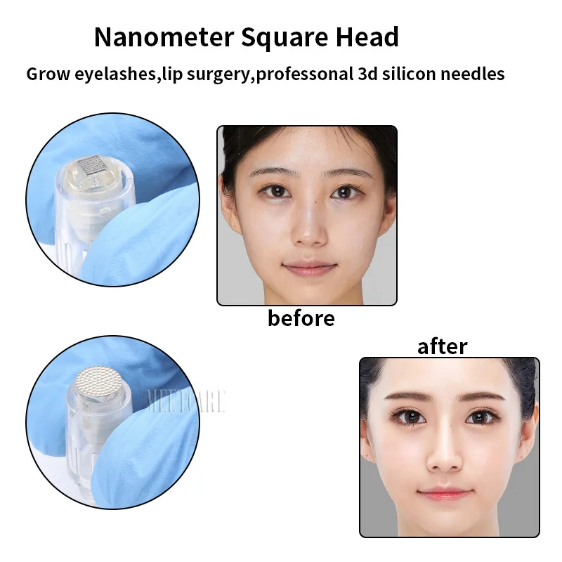 1/3/5/7/9/12/24/36/42 булавки Nano Miconeedle спирально-картридж Microneedling Ручка бровей подводка для глаз Татуировка микро иглы Nano советы