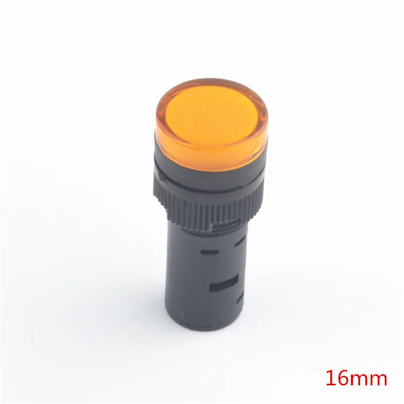 110 V 220 V в 12 В 24 В 6,3 16 светодио дный индикатор световой сигнал - Цвет: 24V Yellow