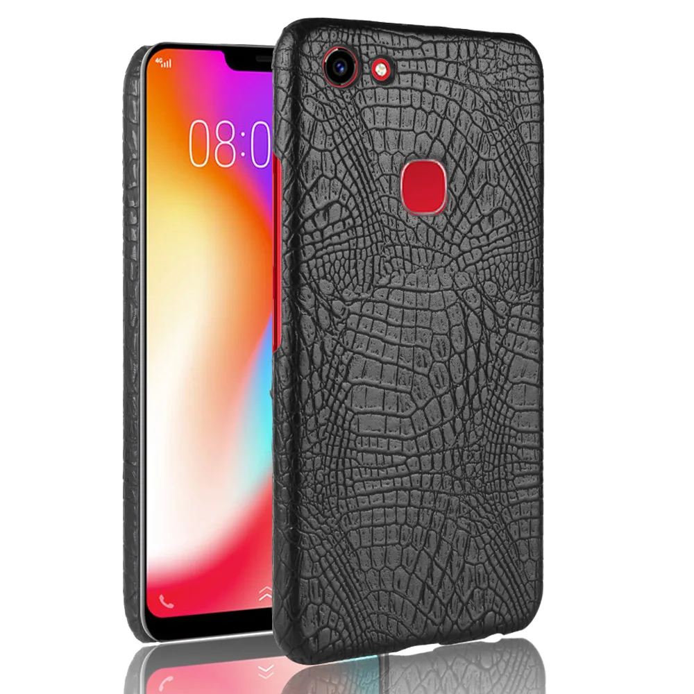 Новинка для vivo Y83 чехол в стиле ретро Роскошная искусственная кожа крокодиловая