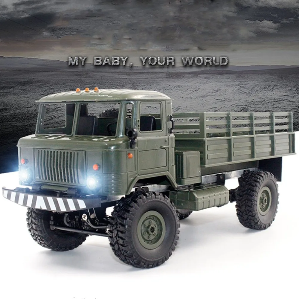 RC B 24 1/16 Военный Грузовик Рок Гусеничный армейский автомобиль Комплект с мотором
