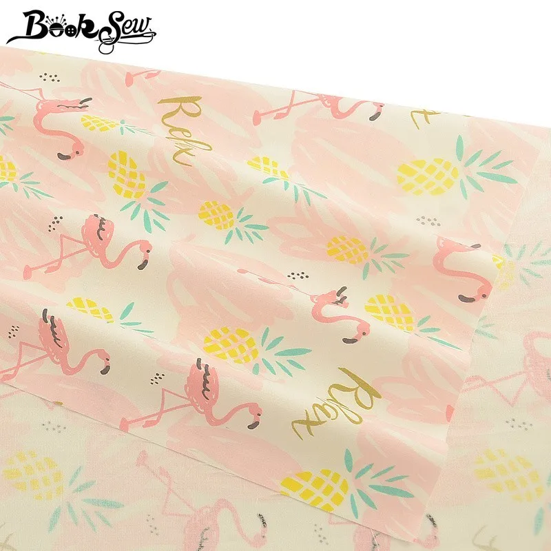 Booksew 100% хлопчатобумажная ткань с животным дизайном розовая сделай сам простыня