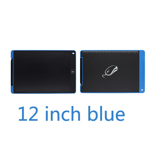 12 blue Игрушки для рисования 8,5 дюймов/12 дюймов ЖК-дисплей для письма, детская доска, планшет, стирающийся ультратонкий электронный планшет для письма, электронный безбумажный блокнот для рукописного ввода - Цвет: 12 blue