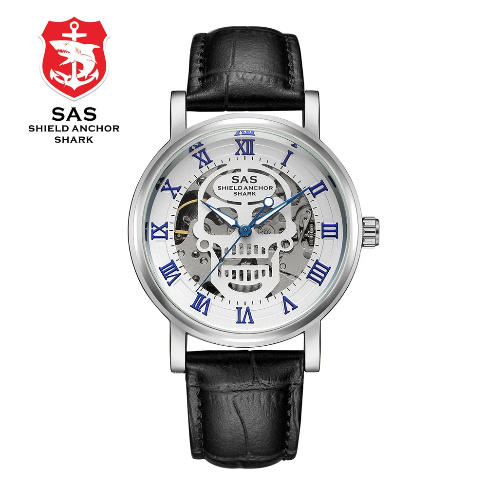 SAS Shield Anchor Shark спортивные часы мужские модные дизайнерские винтажные