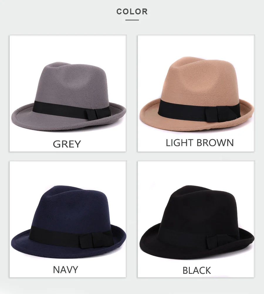 [HATLANDER] одноцветная шляпа-канотье из искусственной шерсти, фетровая шляпа для женщин и мужчин, джазовые кепки, Кепка-котелок, зимняя верхняя шапка