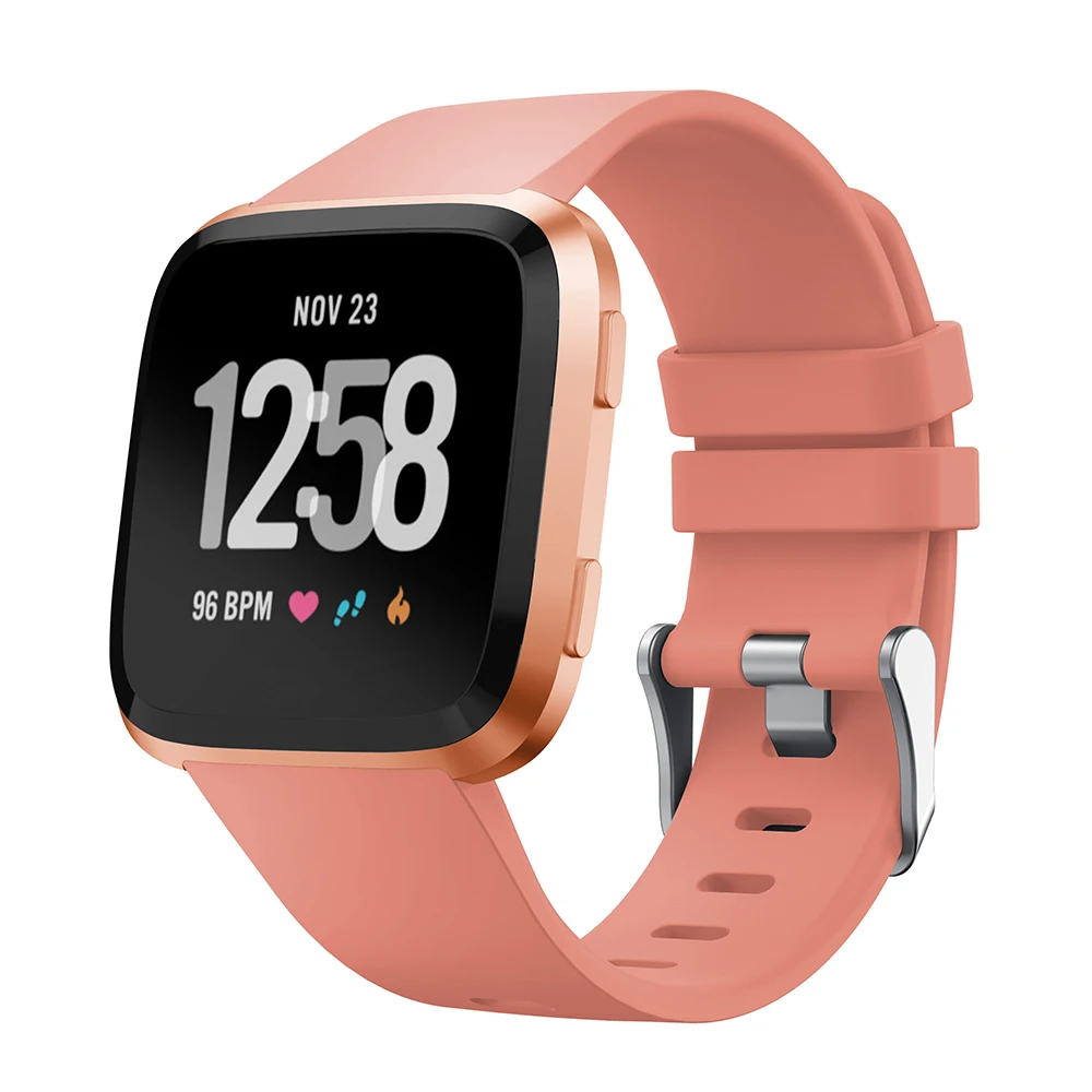 Watch Band for Fitbit Versa Strap Soft Silicone Wristband Straps 2/Versa Lite Bracelet Large Small Women Men | Наручные часы