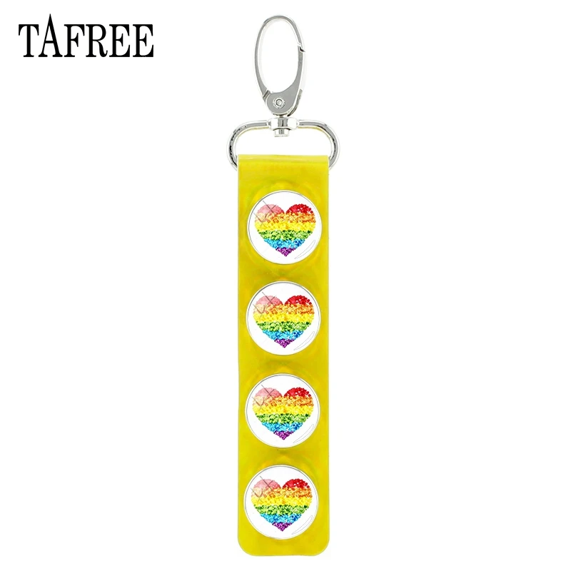 Брелок для ключей TAFREE геев и лесбиянок винтажный желтый брелок из искусственной