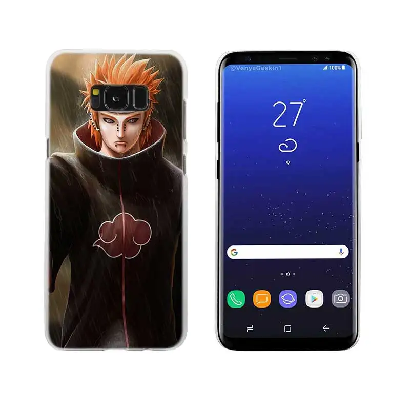 06 Чехол Sheli Hokage Pain Наруто Какаши прозрачный Note 10 9 pro Жесткий чехол для samsung S4 S5 S6 S7 S8 S9 Plus Edge Mini s10 lite - Цвет: 06