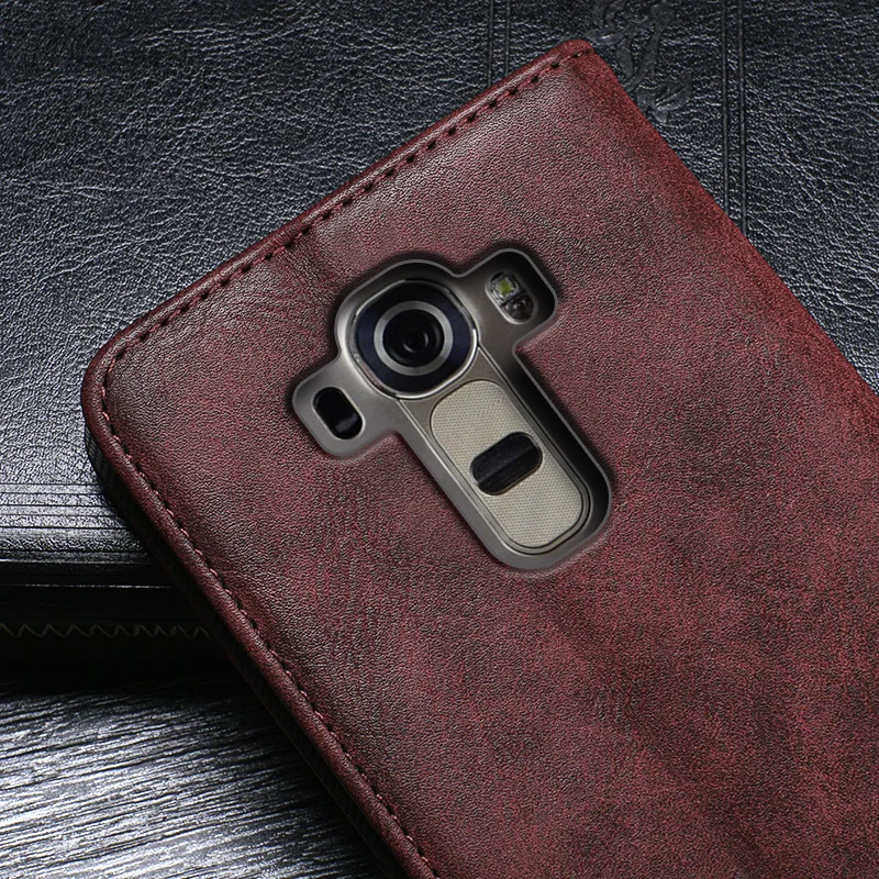Case For LG G4S Cover Hight Quality Retro Flip Leather G4 Beat Business Phone | Мобильные телефоны и аксессуары