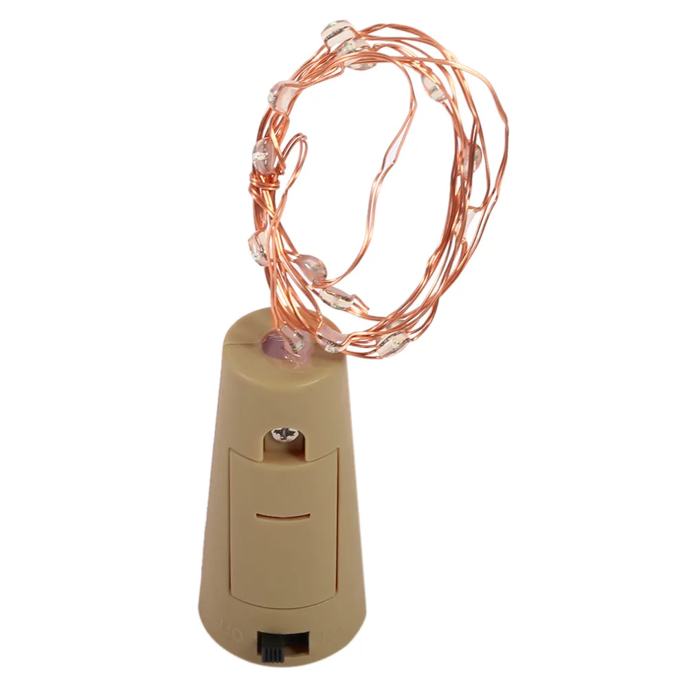 ICOCO Quality Romantic Copper Wire Cork Shaped LED Night Starry Light String Lamp Christmas Decoration Home Decor 50CM 15 LEDs | Лампы и