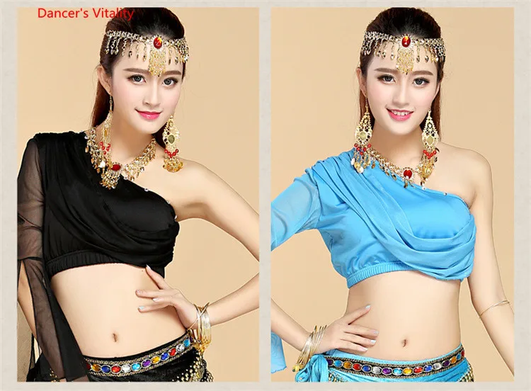 6 цветов, сексуальный топ Danza Del Ventre для Le Donne, костюм Danza Del Ventre, шифоновый топ для танца живота