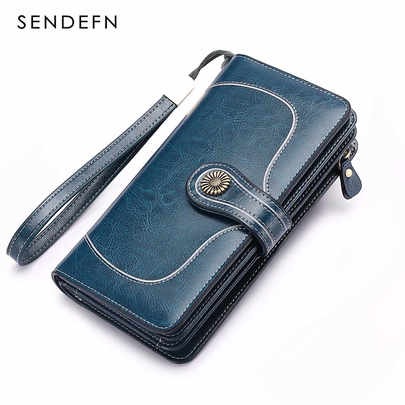 Кошелек SENDEFN Женский из спилка длинный на молнии 5186N 65|zipper purse|brand pursepurse brand |