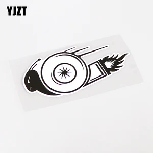 YJZT 15,1 см * 6,5 см забавная наклейка JDM Snail Turbo Автомобильная наклейка из ПВХ декоративная 13-1049