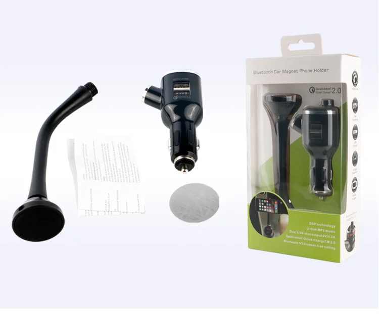 FM Передатчик Bluetooth Car Kit + Магнитный Держатель Мобильного Телефона с MP3 Музыкальный