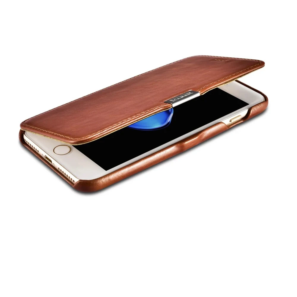 Чехол icarer для iPhone 8 кожаный чехол 7 Plus 6 6s книжка из натуральной кожи с магнитной