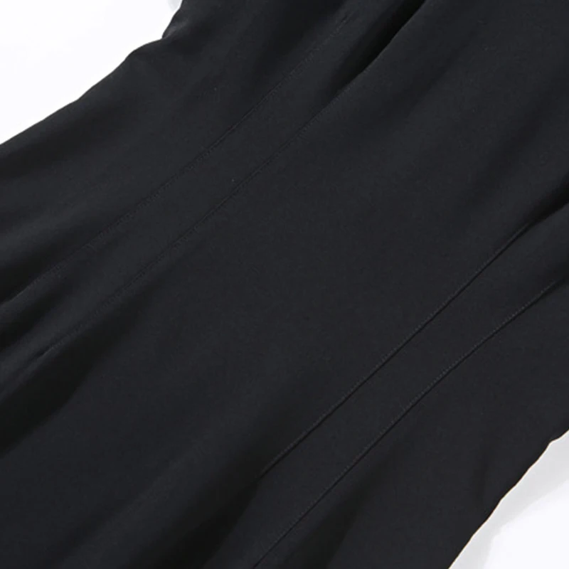 Летнее платье женские пикантные повседневные короткие v-образным вырезом Черный