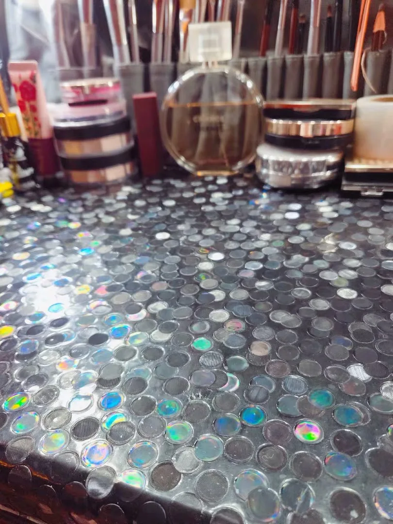 Stained Round window foil film 3D Static Cling toning bathroom window glass sticker furniture PVC film Decorative vinyl 60*500cm