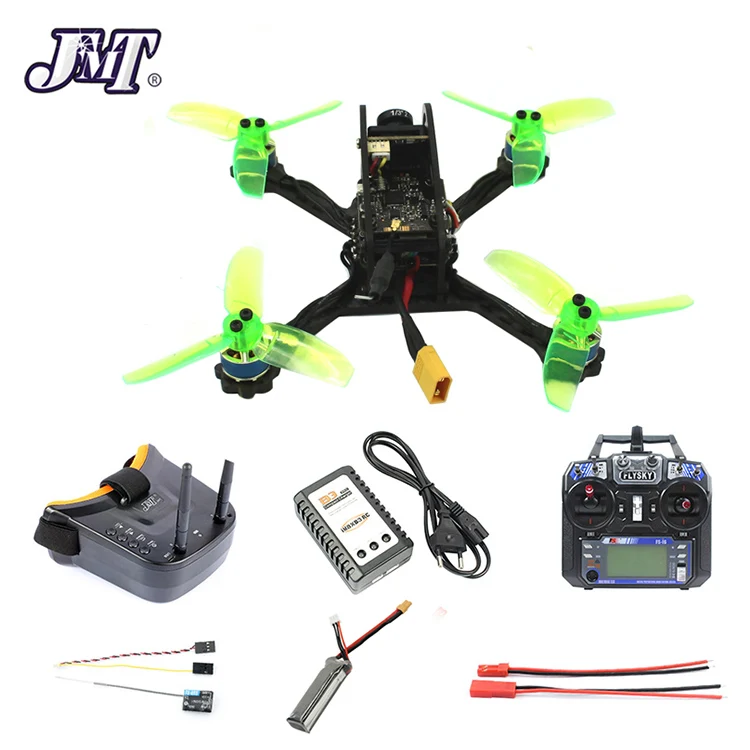 135 мм Мини F3 OSD 2S RC FPV гоночный Дрон Квадрокоптер 10A 7500KV Бесщеточный 2,4G 6ch BNF RTF комбо набор 1200TVL HD камера очки - Цвет: RTF FPV
