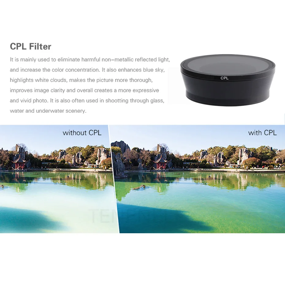 Фильтр для спортивной экшн камеры Sony HDR AS50 AS50R AS100V AS200V ND 4 8 16 32 CPL UV фильтры FDR X1000V