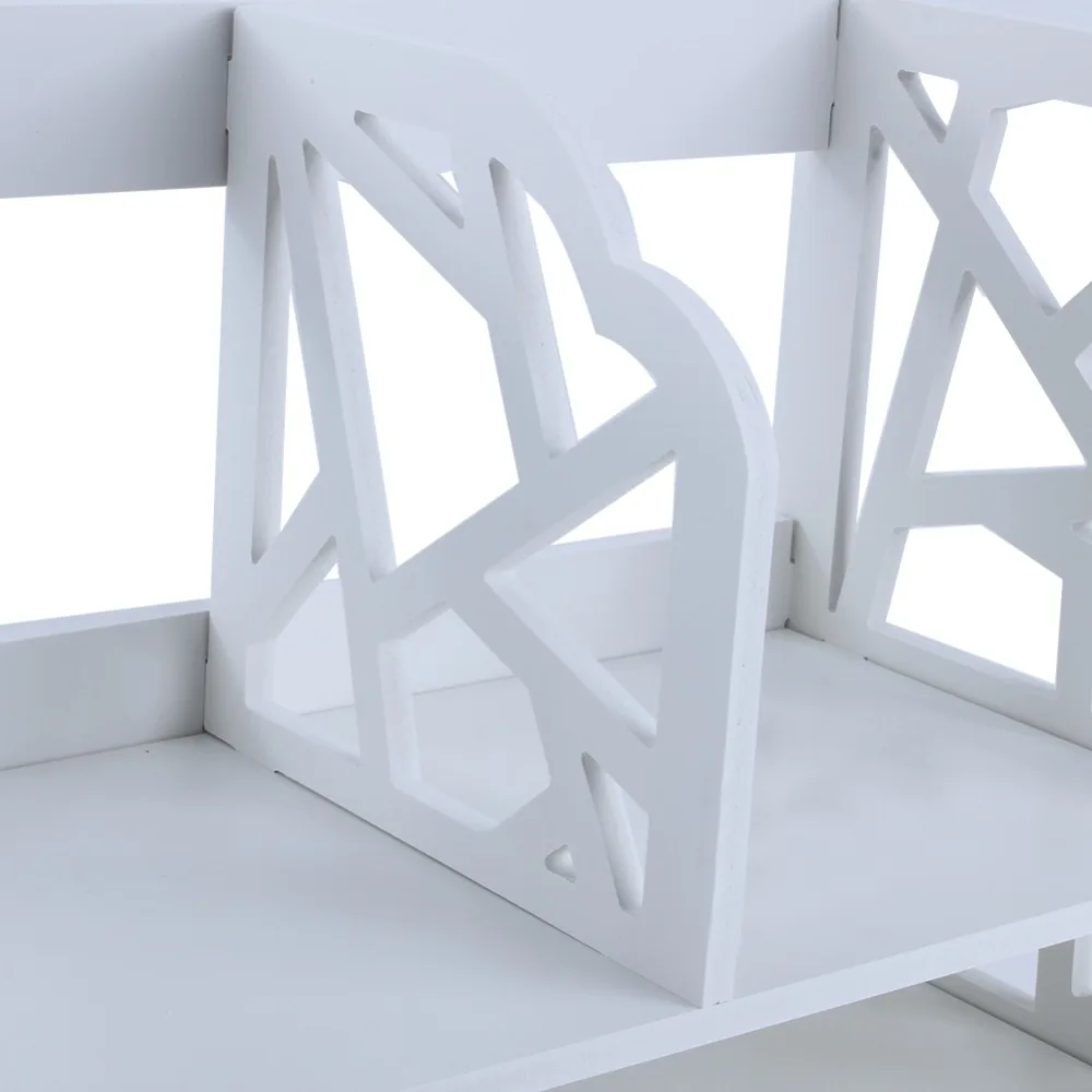 2 яруса DIY стеллажи CD книжный ящик для хранения Дисплей шкаф полка домашнего офиса