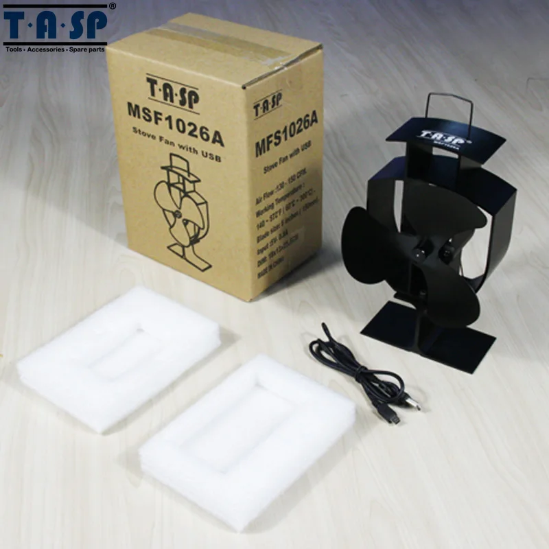 6 дюймов Multi Функция тепла питание Эко Плита вентилятор для дровяной камин и USB