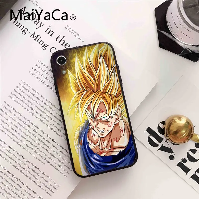 Роскошный чехол для телефона MaiYaCa Dragon Ball z Goku DragonBall разных цветов iPhone 8 7 6 6S Plus 5 5S SE XR