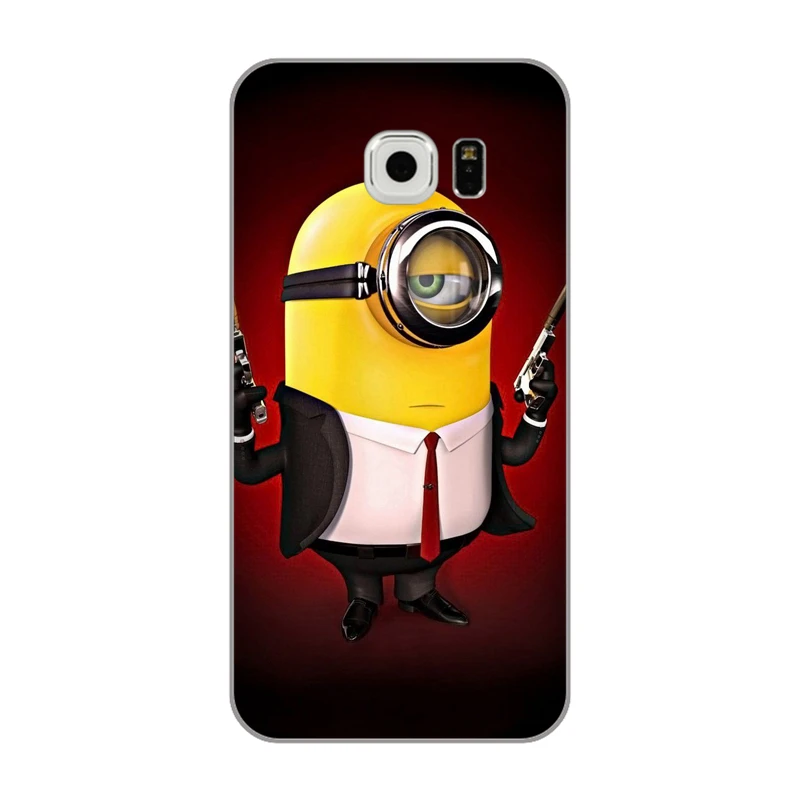 Мультяшные Желтые Миньоны Мягкий ТПУ чехол для телефона Тонкий samsung Galaxy Note 2 3 4 5 8 S2