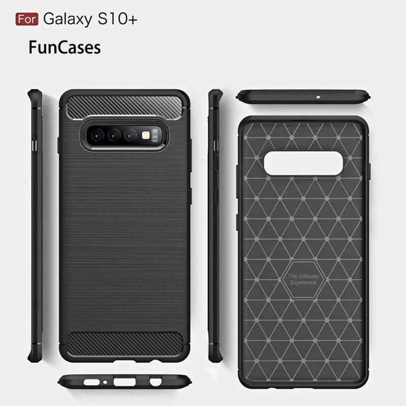 Бизнес антидетонационных Чехлы для samsung Galaxy S10 плюс S10e S7 край S8 S9 Примечание 8 9