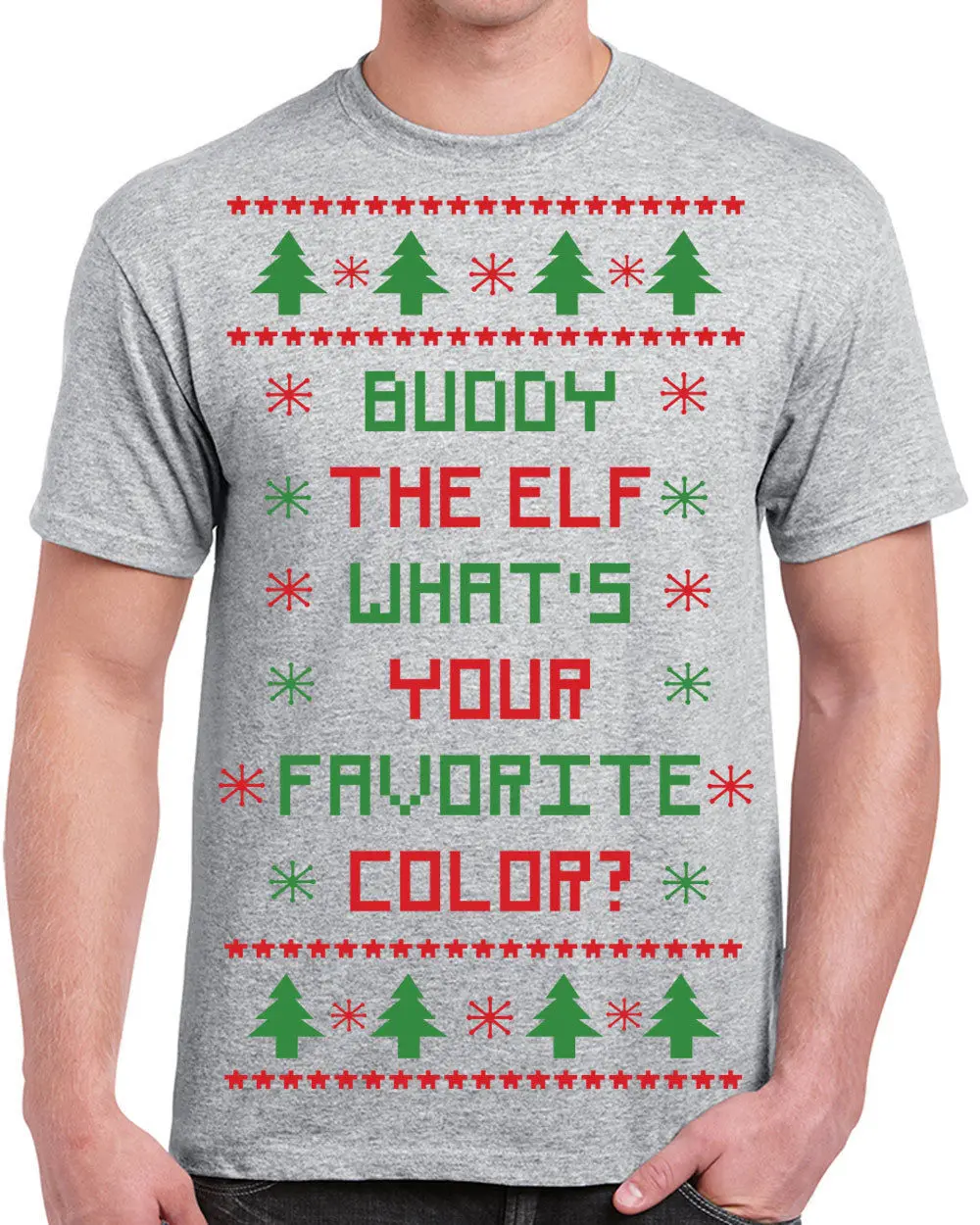 362 Buddy the Elf WhatsApp ваша любимая цветная Мужская футболка Рождественский фильм