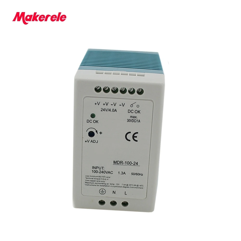 AC DC 100 Вт режима коммутации Питание 110 В/220 В до 5 12 24 48 din рейку драйвер для
