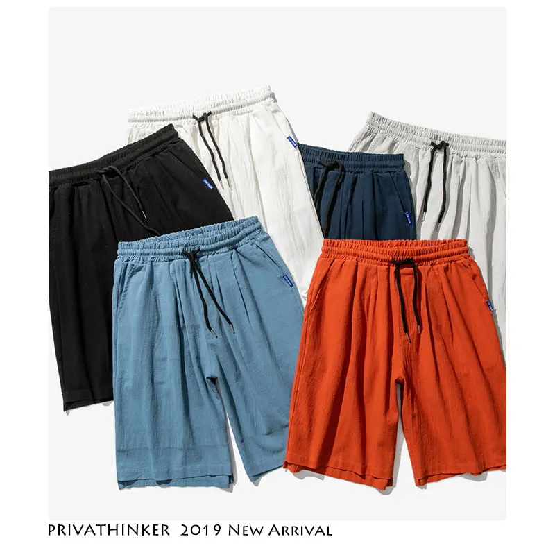 Privathinker мужские цветные шорты Лето 2019 мужское хлопковое белье для бега белые
