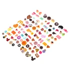 Милый набор смешанных еды, 10 шт., миниатюрные пирожные, торты, пончики, печенье, кукольный домик, миниатюрное кухонное украшение для детей, случайная отправка