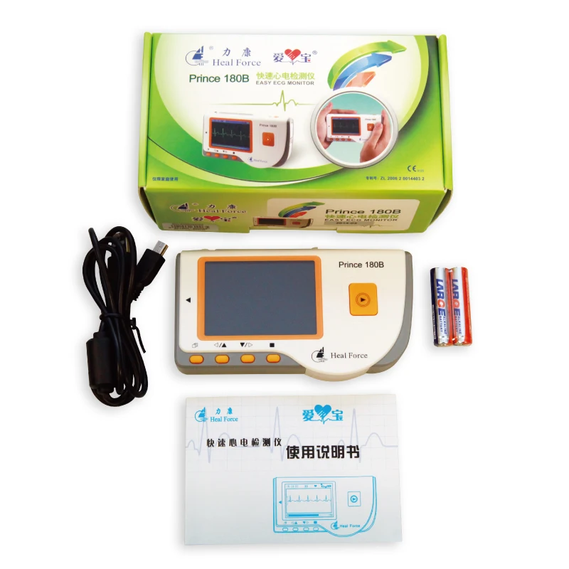 Heal Force Prince 180B программное обеспечение USB Портативное домашнее сердце ЭКГ ручной