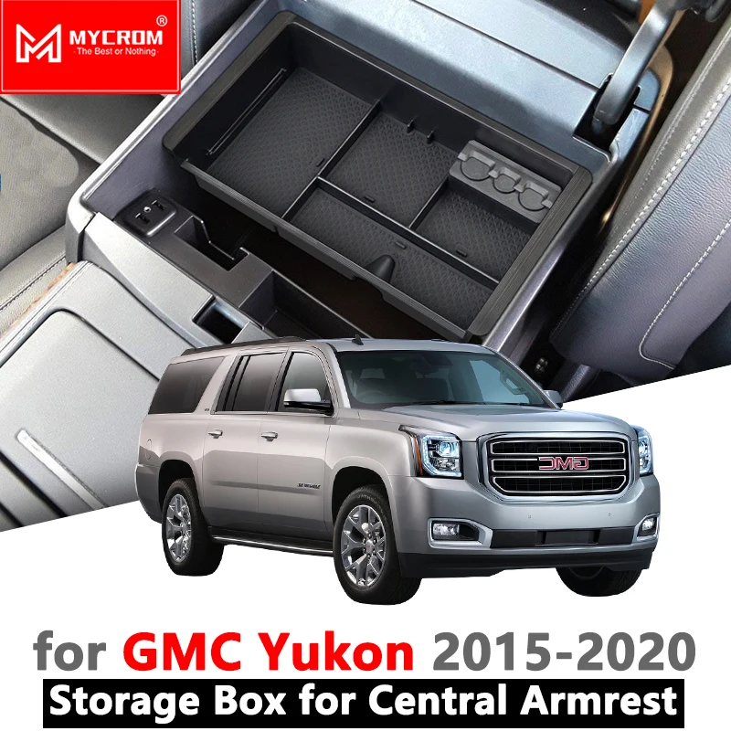 Ящик для хранения подлокотника автомобильный Органайзер аксессуары GMC Yukon 2015 2016