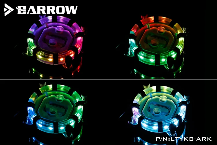 Barrow LTYKB-ARK для Intel socket LGA115x LRC RGB v2 Aurora Limited Edition CPU cooler 0 4 мм microcutting micro waterway | Компьютеры