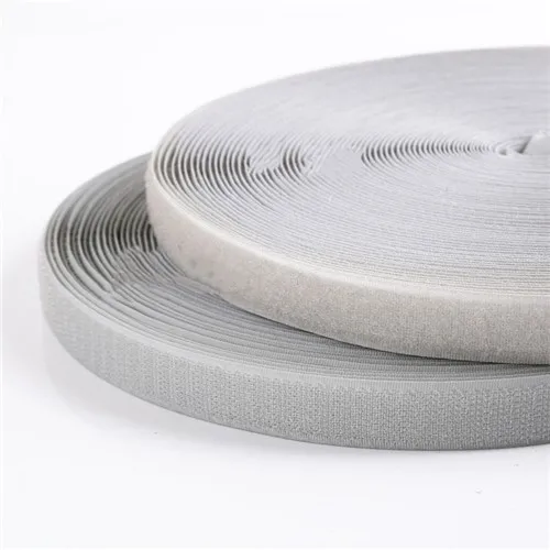 Light gray 2 см* 1 м волшебная лента без самостоятельной клейкая крепежная лента DIY полиэстер нейлоновые крючок-Петля Застежка Швейные аксессуары Klittenband без клея - Цвет: Light gray