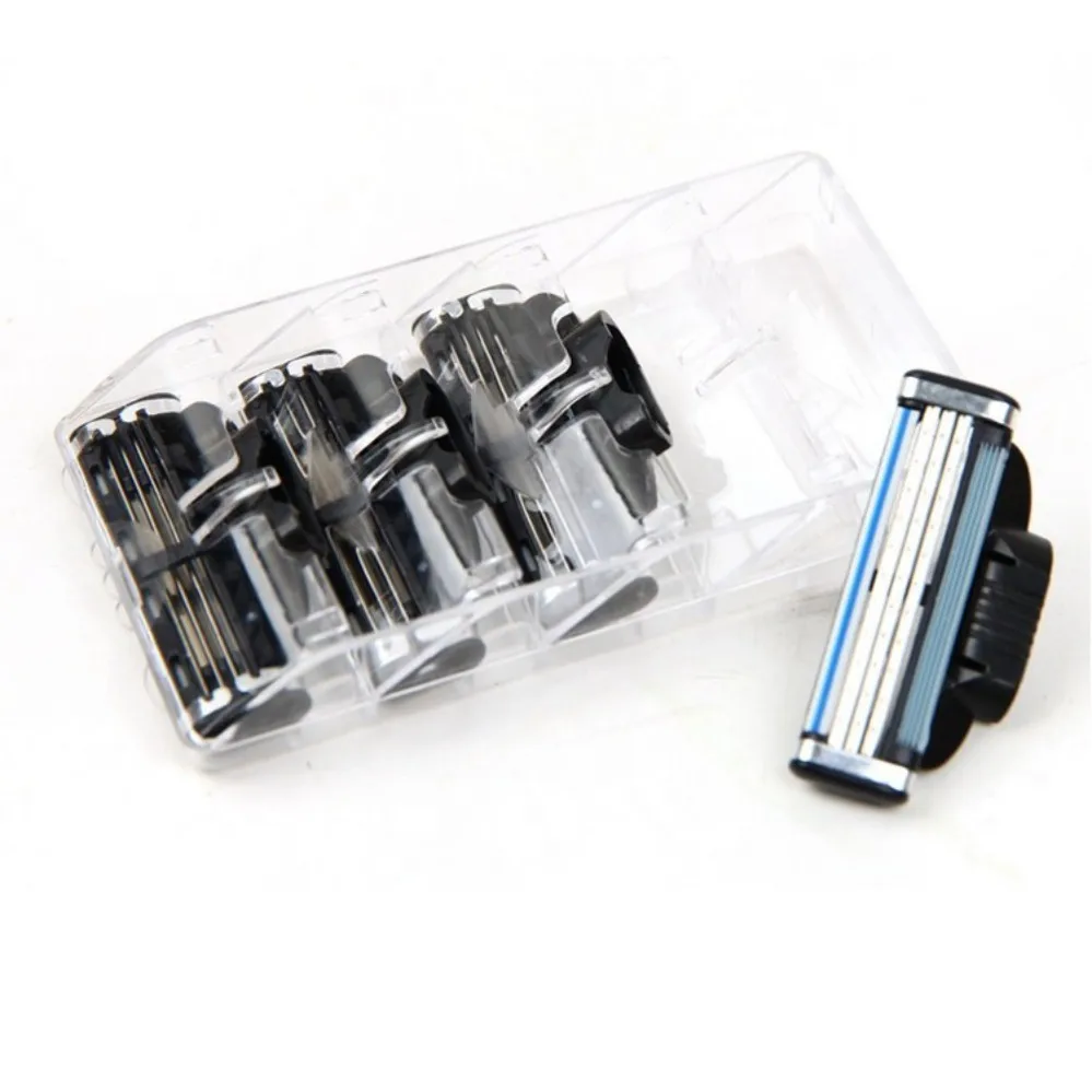 Сменные головки для бритвы 16 шт. + держатель совместимый с MACH 3 лезвия сменные