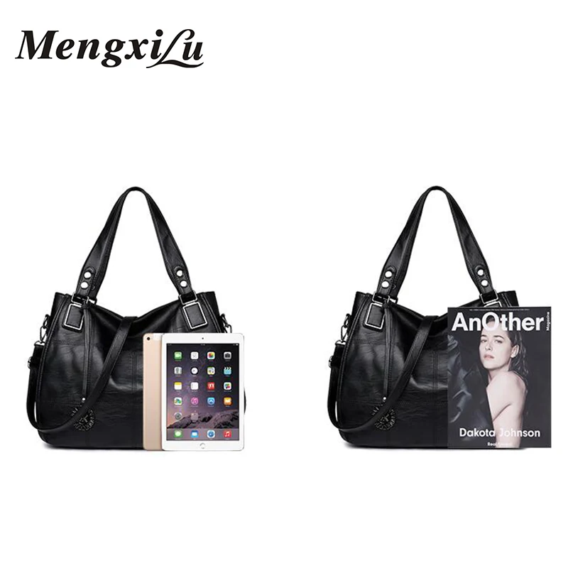 MENGXILU Лоскутные женские сумки мягкие Сумки из искусственной кожи