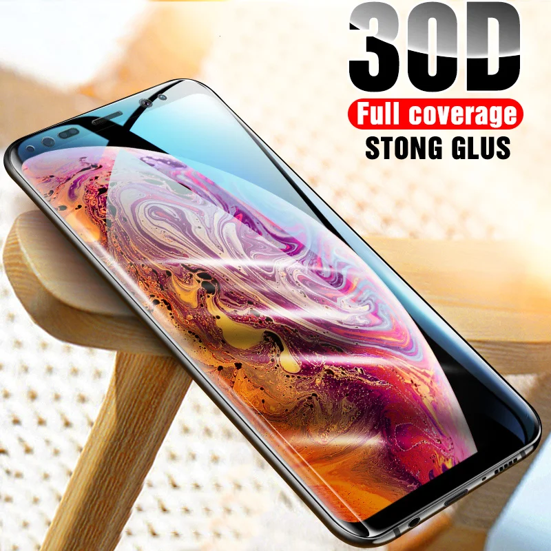 Полноэкранное закаленное стекло 30D для Samsung Galaxy S9 S8 Plus Note 9 8 Защитная пленка S7 S6 Edge |