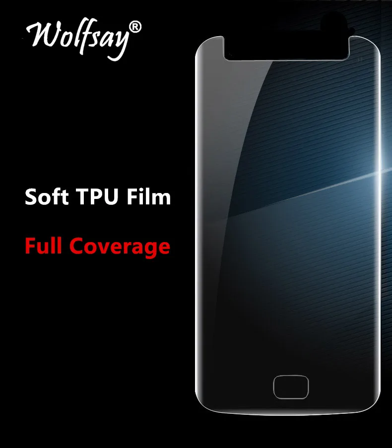Защитная пленка для Motorola Moto E4 из мягкого ТПУ XT1762 полная защитная Wolfsay Not Glass|screen