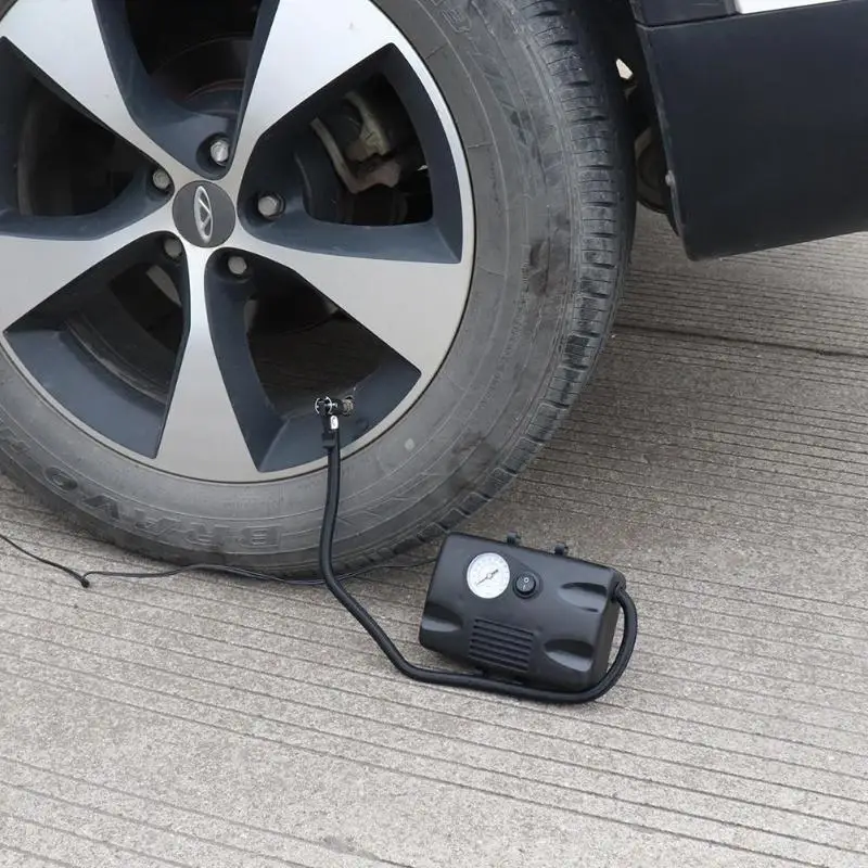 12V портативный насос для шин Электрический насос воздушный компрессор для автомобиля мотоцикла велосипеда
