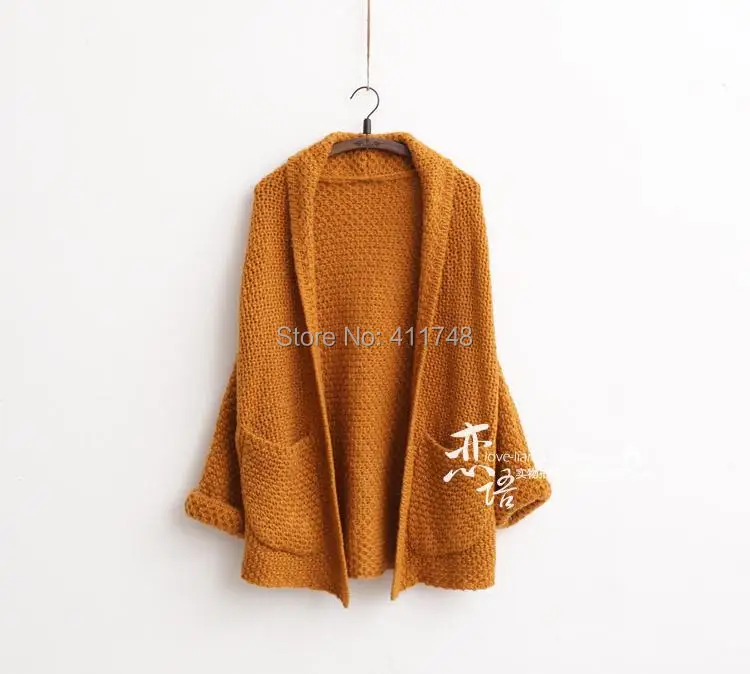 Женский трикотажный кардиган с рукавами летучая мышь|batwing sleeve cardigan|knitted cardiganlong