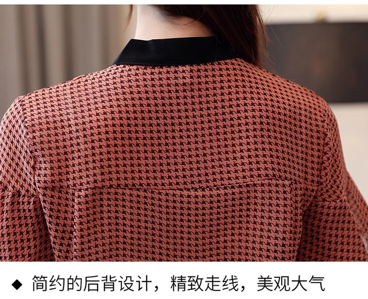 2019 летние женские шифоновые блузки с длинным рукавом и воротником-бабочкой