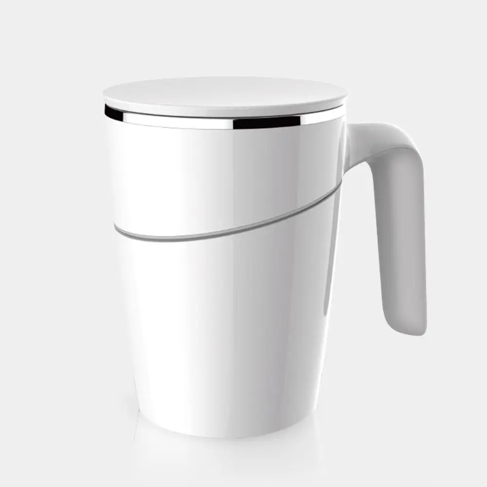 Белый Оригинальная чашка для воды Xiaomi Fiu, не заливающая, 470 мл, волшебная присоска, нескользящая, ABS, двойная изоляция, 304 чашка из нержавейки - Цвет: Белый