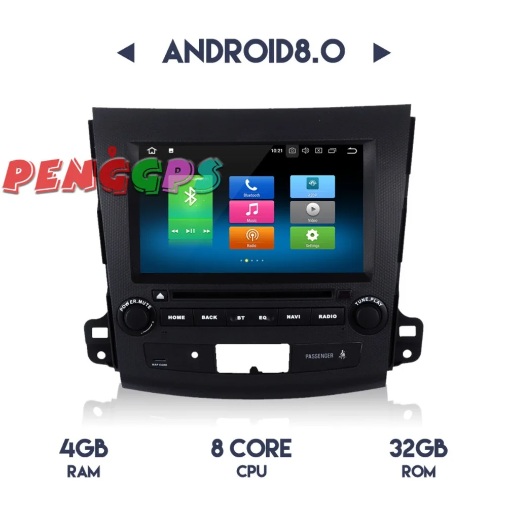 Android 8 0 7 1 автомобилей Радио dvd-плеер головного устройства для Mitsubishi Outlander 2006 2007