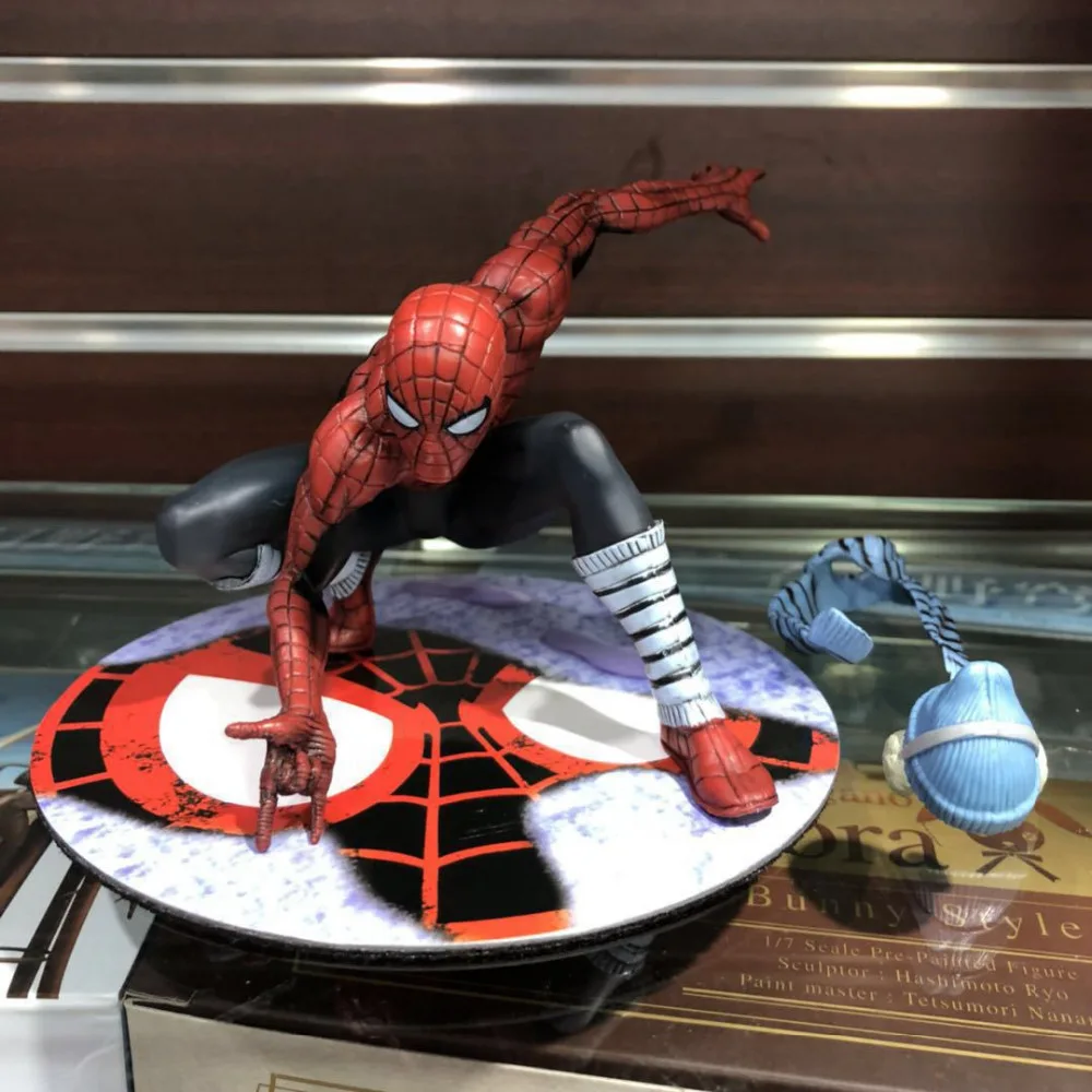 Huong Movie Figure 12CM Spiderman Winter Clothing.ver 1/10 Scale Pre Painted PVC Figures Toys Model Collectible | Игрушки и хобби