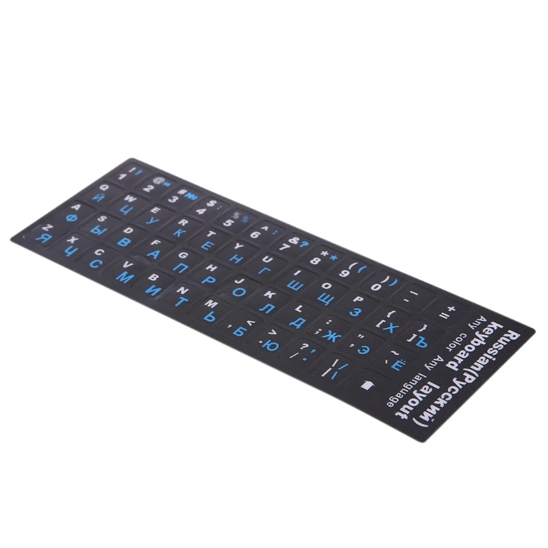 

Russian Letters Keyboard Stickers Frosted PVC for Notebook Computer Desktop Keyboard Keypad Laptop