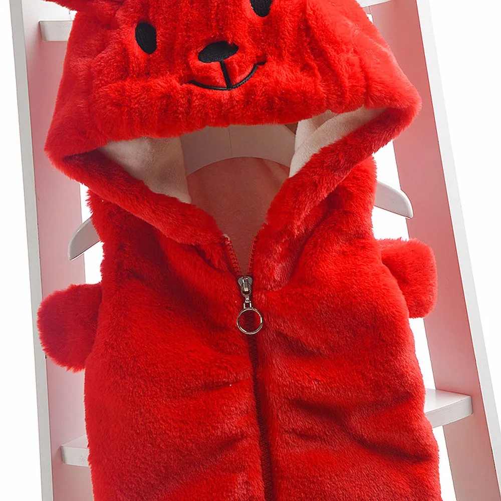 Трикотажное трикотажное пальто унисекс с рисунком медведя для маленьких